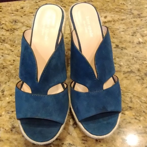 Kate Spade New York Tropez Espadrille Wedges Size 9B - Picture 4 of 15